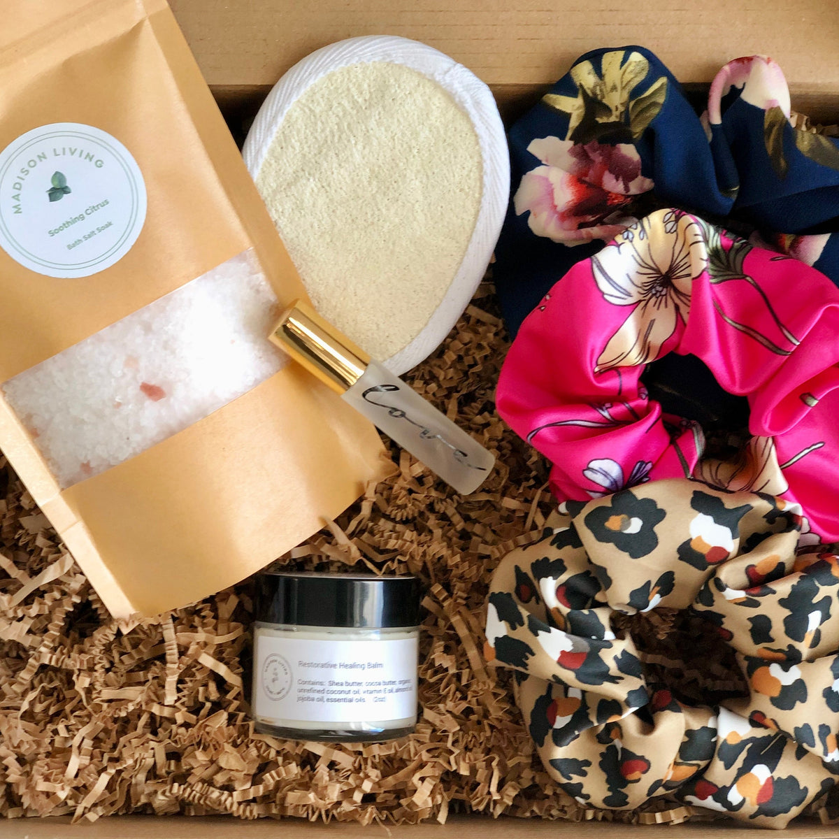 Moon Meditation Gift Box / Relaxing Yoga Teacher Gift, Vegan Pregnancy Bath  Gift Box, Crystal Infused Candle Set 