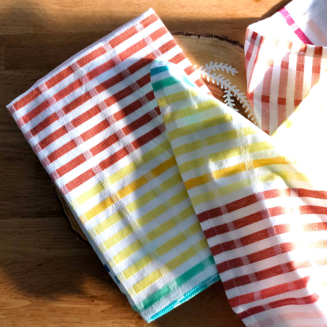 Rainbow Organic Cotton Tea Towels