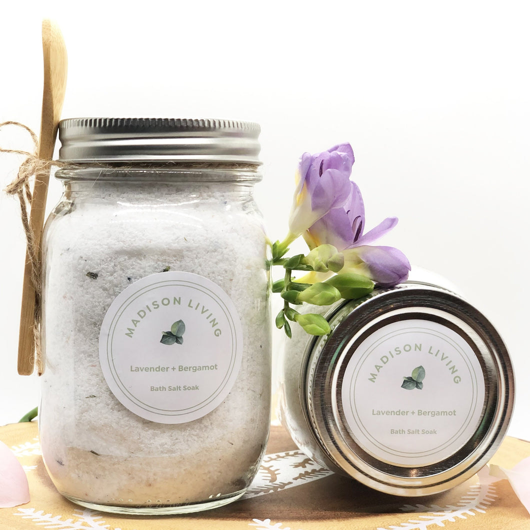 Bath Salt Soak - Calming Lavender + Bergamot